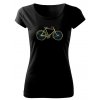 retro kolo tričko pro cyklistu dámské