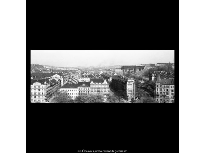 Stavba nuselského mostu (5290-6), žánry - Praha 1967 květen, černobílý obraz, stará fotografie, prodej