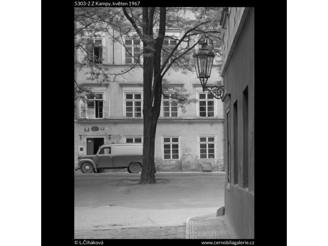 Z Kampy (5303-2), Praha 1967 květen, černobílý obraz, stará fotografie, prodej