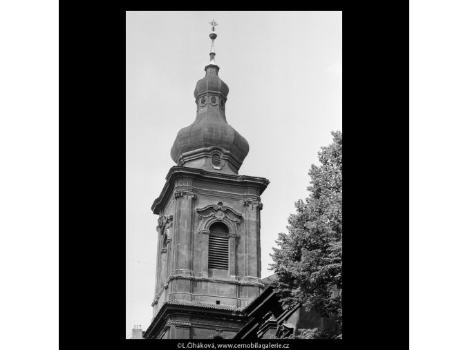 Kostel sv.Salvátora (5414-1), Praha 1967 červenec, černobílý obraz, stará fotografie, prodej