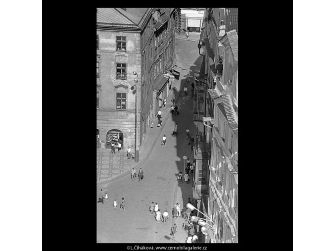 Z věže Staroměstské radnice (5511-7), Praha 1967 srpen, černobílý obraz, stará fotografie, prodej