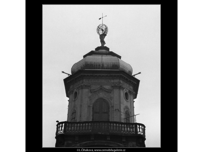 Hvězdárenská věž Klementina (48), Praha 1959 , černobílý obraz, stará fotografie, prodej