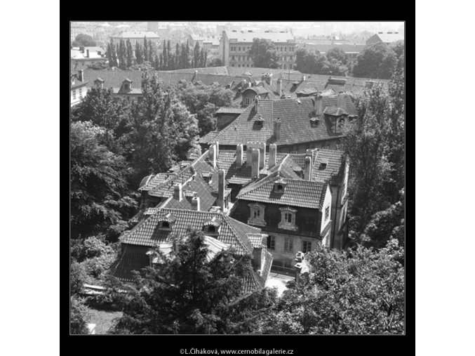 Malá Fürstenberská zahrada (165-2), Praha 1959 červen, černobílý obraz, stará fotografie, prodej