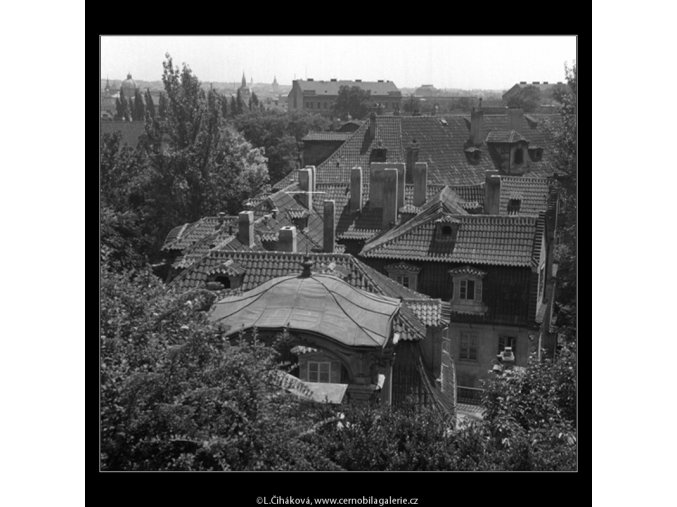 Malá Fürstenberská zahrada (165-6), Praha 1959 červen, černobílý obraz, stará fotografie, prodej