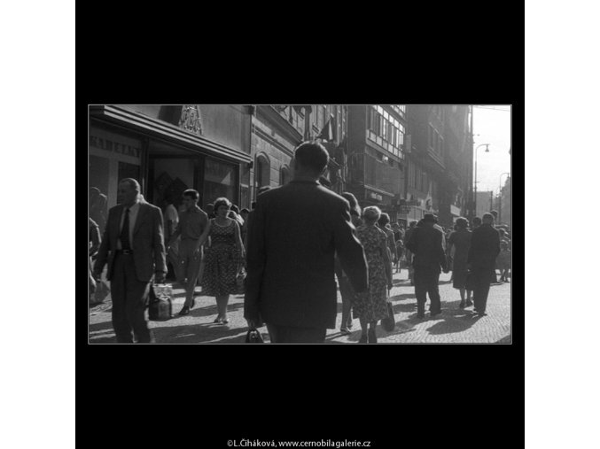 Národní třída (257), Praha 1959 září, černobílý obraz, stará fotografie, prodej