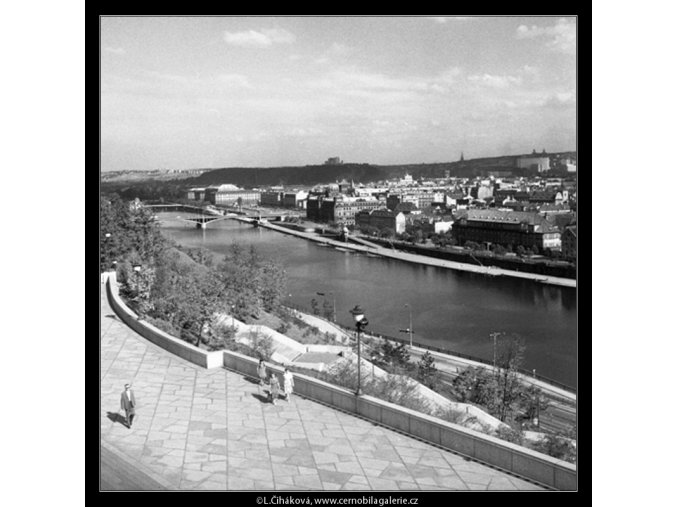 Pohled na Prahu (259-1), Praha 1959 září, černobílý obraz, stará fotografie, prodej