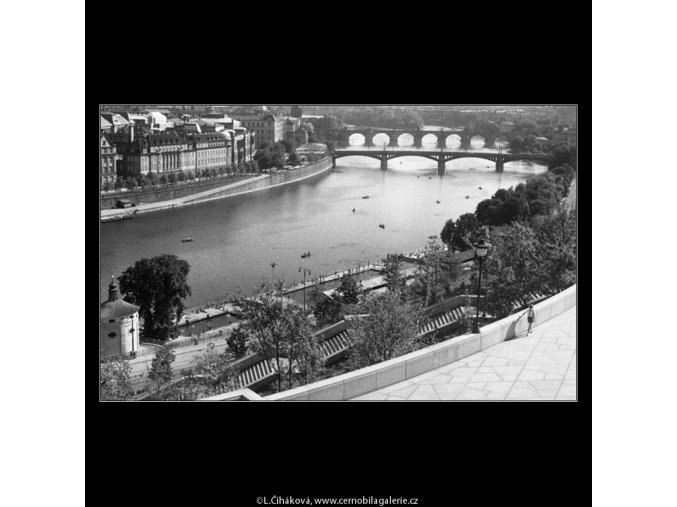 Pohled k Národnímu divadlu (259-4), Praha 1959 září, černobílý obraz, stará fotografie, prodej