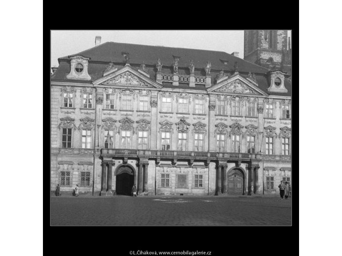 Palác Goltz-Kinských (301-1), Praha 1959 září, černobílý obraz, stará fotografie, prodej