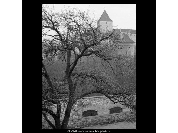 Černá věž a Daliborka (791), Praha 1959 , černobílý obraz, stará fotografie, prodej