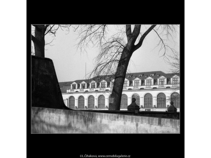 Pohled na Tyršův dům (484), Praha 1960 leden, černobílý obraz, stará fotografie, prodej