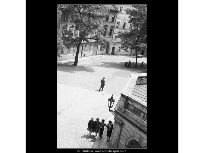 Kampa (637-2), Praha 1960 červen, černobílý obraz, stará fotografie, prodej