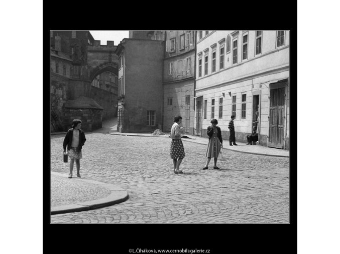 Kampa (637-5), Praha 1960 červen, černobílý obraz, stará fotografie, prodej