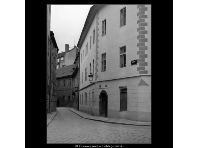Anenská ulice (1065-1), Praha 1960 prosinec, černobílý obraz, stará fotografie, prodej