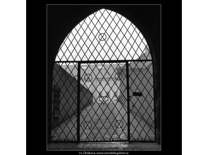 Mřížová vrata (1501-2), Praha 1962 březen, černobílý obraz, stará fotografie, prodej