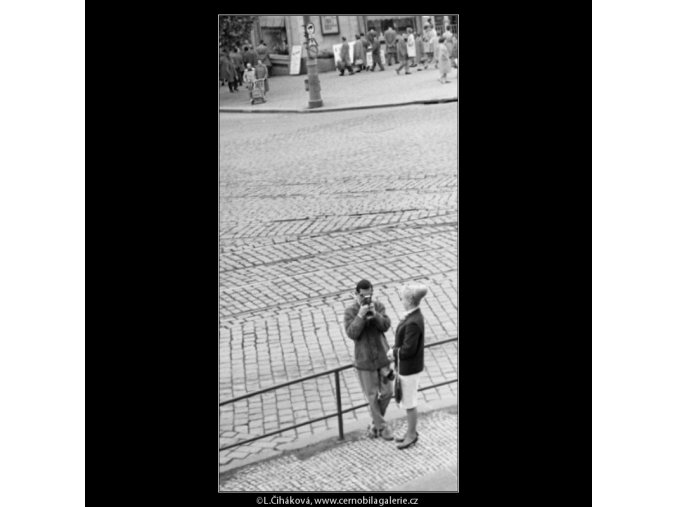 U Národního muzea (1644), Praha 1962 květen, černobílý obraz, stará fotografie, prodej