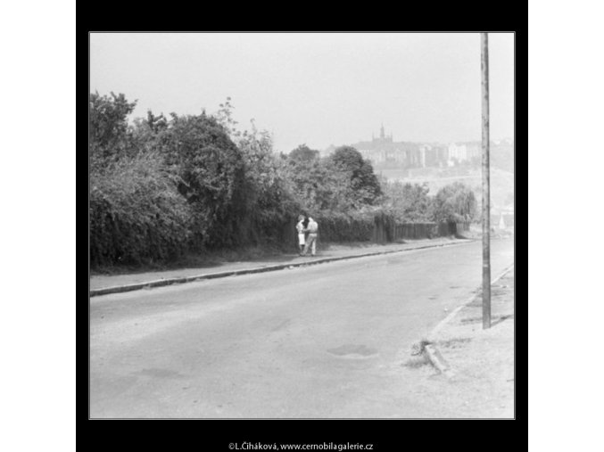 Dvojice v rozhovoru (1816-2), žánry - Praha 1962 září, černobílý obraz, stará fotografie, prodej