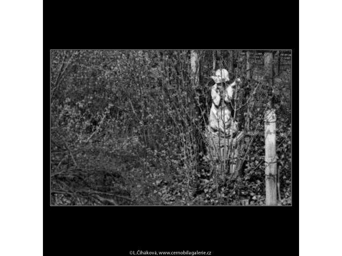 Zapomenutá socha (2116), žánry - Praha 1963 červen, černobílý obraz, stará fotografie, prodej