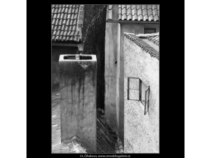 Hradní rampy (2286), žánry - Praha 1963 červen, černobílý obraz, stará fotografie, prodej