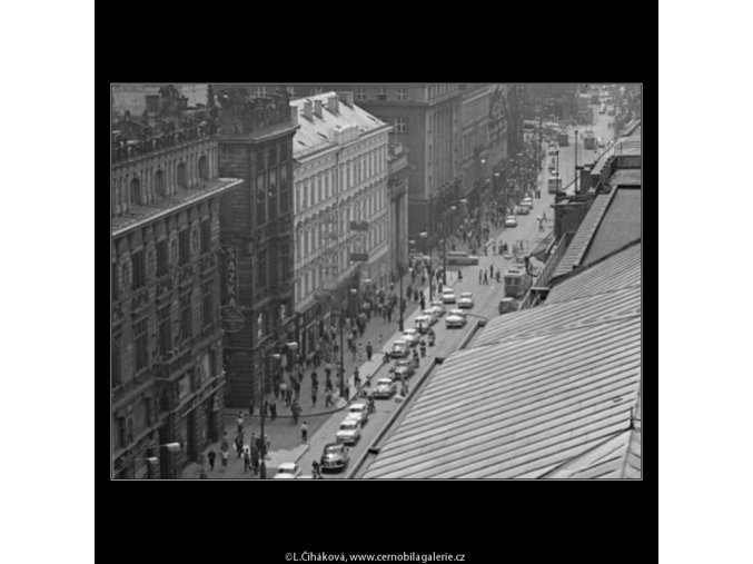 Na Příkopech (2986-1), Praha 1964 červen, černobílý obraz, stará fotografie, prodej