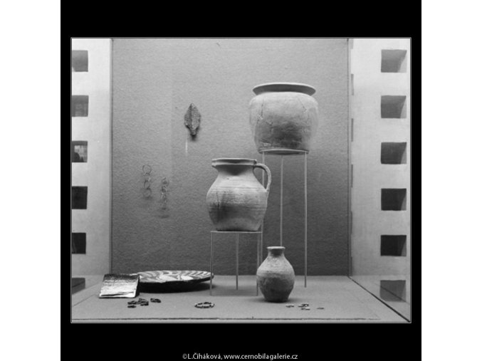 Přehlídka archeologického průzkumu (3020-2), Praha 1964 srpen, černobílý obraz, stará fotografie, prodej