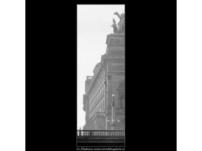 Národní divadlo (3191), Praha 1964 září, černobílý obraz, stará fotografie, prodej