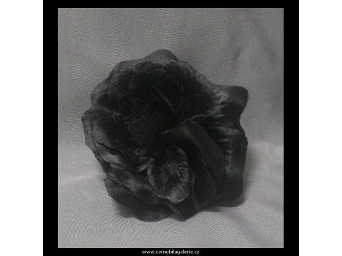 Gumička s růží černá