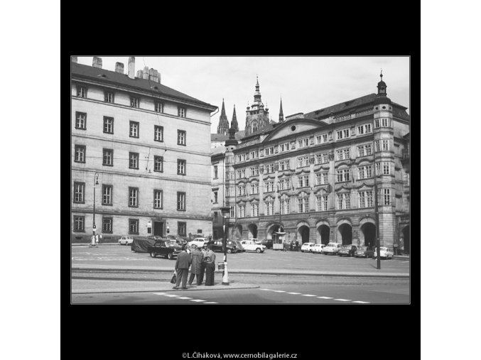 Jezuitská kolej a dům Smiřických (3882-5), Praha 1965 srpen, černobílý obraz, stará fotografie, prodej