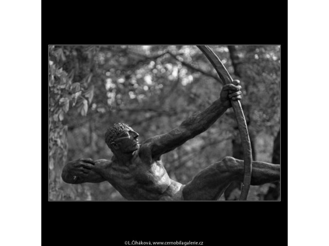 Herakles (1610), Praha 1962 květen, černobílý obraz, stará fotografie, prodej