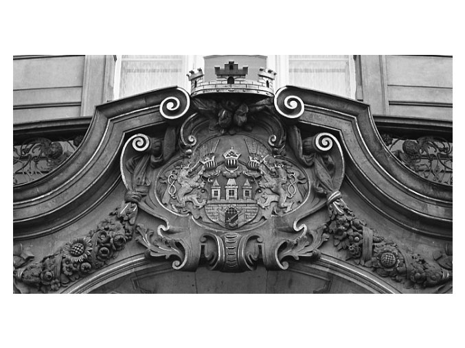 Erb (4641), Praha 1966 červenec, černobílý obraz, stará fotografie, prodej