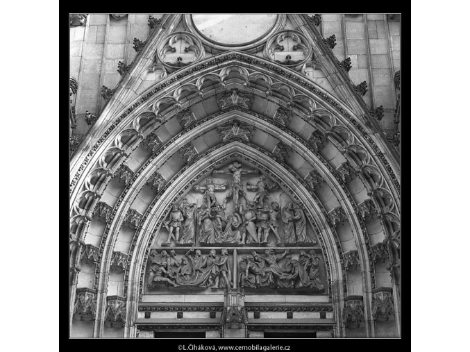 Chrám sv.Víta (4965-2), Praha 1966 listopad, černobílý obraz, stará fotografie, prodej