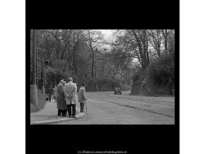 Chotkova silnice (5245-2), Praha 1967 duben, černobílý obraz, stará fotografie, prodej