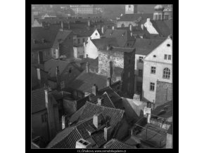 Malostranské střechy (41-24), Praha 1958 , černobílý obraz, stará fotografie, prodej