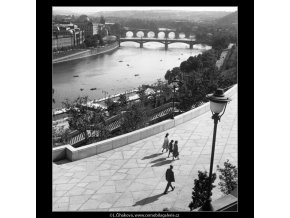 Pohled k Národnímu divadlu (259-3), Praha 1959 září, černobílý obraz, stará fotografie, prodej