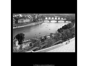 Pohled k Národnímu divadlu (259-4), Praha 1959 září, černobílý obraz, stará fotografie, prodej