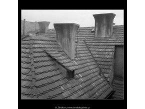 Střechy a komíny (746), Praha 1959 , černobílý obraz, stará fotografie, prodej