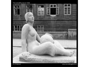 Hrnčířka (712-1), Praha 1960 červen, černobílý obraz, stará fotografie, prodej