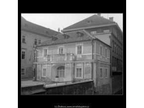 Domek na Kampě (758), Praha 1960 červen, černobílý obraz, stará fotografie, prodej