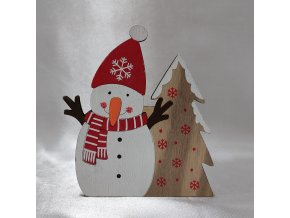 203747 I Krabička Sněhulák dřevěná