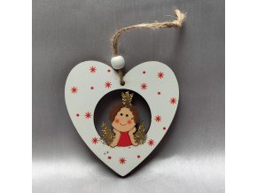Ozdoba Srdce dřevo