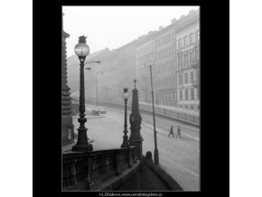Mezibranská ulice (1024-3), Praha 1960 prosinec, černobílý obraz, stará fotografie, prodej