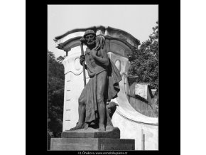 Plastika z Rajské zahrady (1319), Praha 1961 , černobílý obraz, stará fotografie, prodej