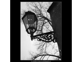 Plynová lampa (1371-1), žánry - Praha 1961 listopad, černobílý obraz, stará fotografie, prodej