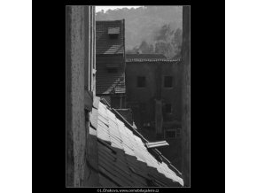 Malostranská střecha (1410-1), Praha 1961 jaro, černobílý obraz, stará fotografie, prodej