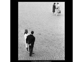 Dvojice (1729), žánry - Praha 1962 červenec, černobílý obraz, stará fotografie, prodej