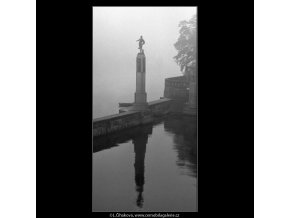 Socha Vltavy (1865-1), Praha 1962 , černobílý obraz, stará fotografie, prodej