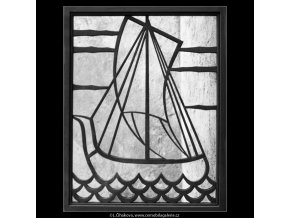 Mřížová plachetnice (2081-1), Praha 1963 , černobílý obraz, stará fotografie, prodej