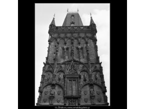 Prašná brána (2123-16), Praha 1963 , černobílý obraz, stará fotografie, prodej