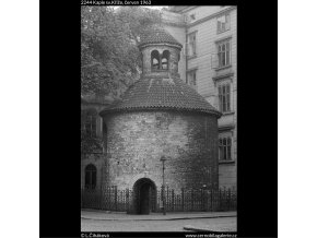 Kaple sv.Kříže (2244), Praha 1963 červen, černobílý obraz, stará fotografie, prodej