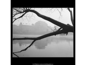 Pohled k Národnímu divadlu (2613-3), Praha 1963 prosinec, černobílý obraz, stará fotografie, prodej