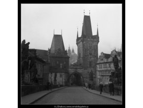 Malostranská mostecká věž (41-3), Praha 1958 , černobílý obraz, stará fotografie, prodej